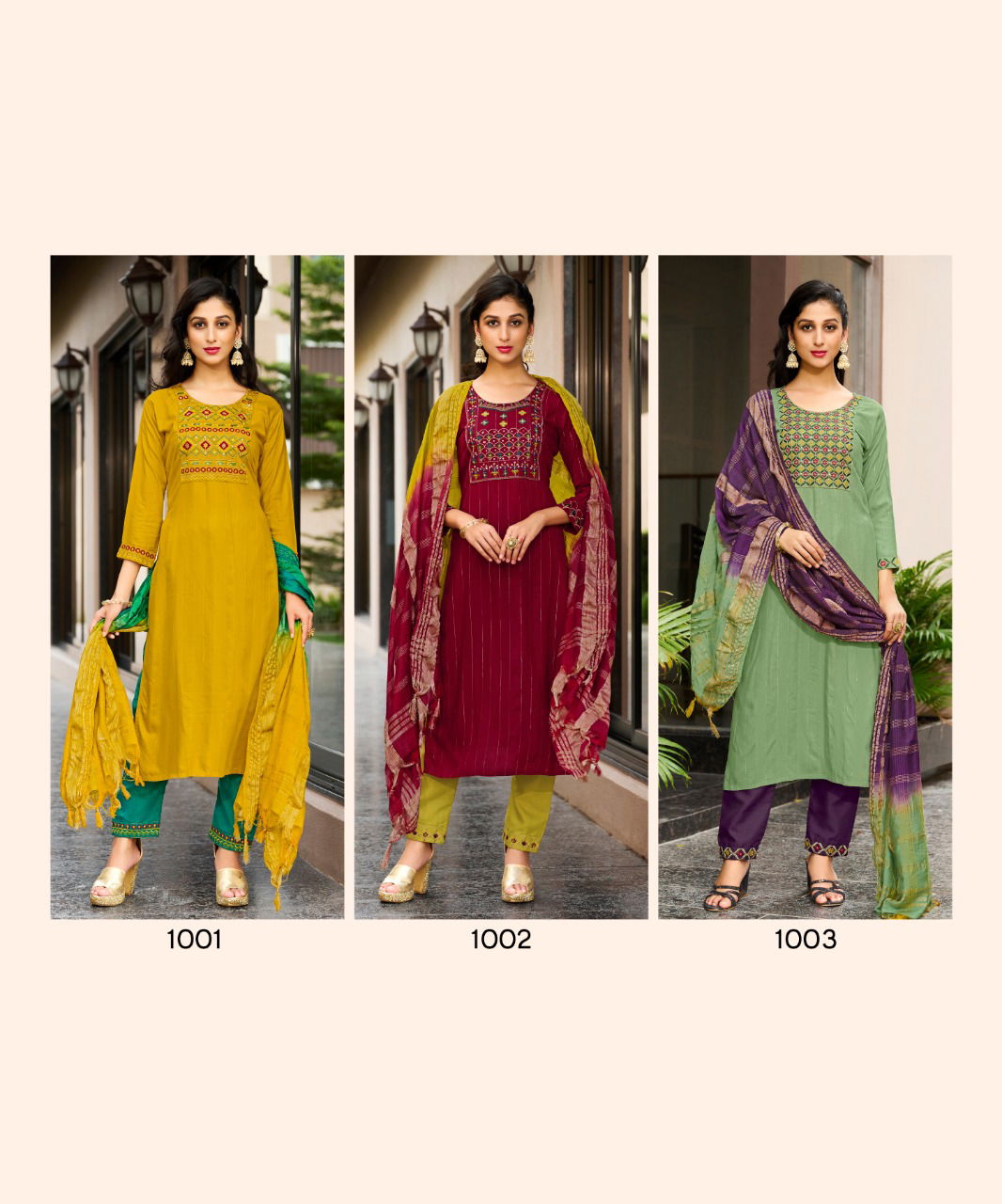 Rangjyot Anusha New Designer Exclusive Wear Fancy Kurti Pant With Dupatta Collection